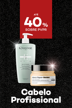 Produtos de Gamas Profissionais com destaque promocional de até 40% sobre preço de Venda ao Público Recomendado